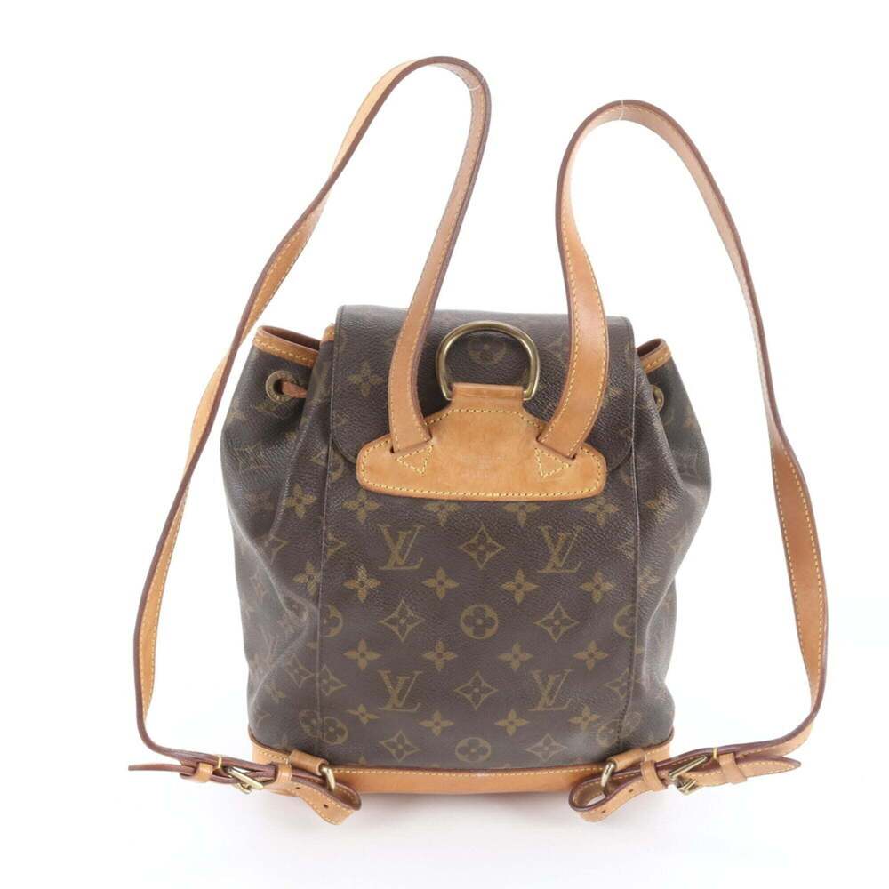 LOUIS VUITTON Brown Monogram Leather Backpack - Picture 3 of 9